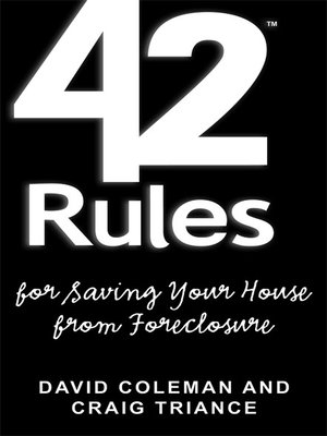 cover image of 42 Rules™ for Saving Your House From Foreclosure